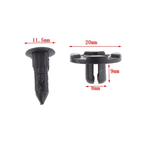 50pcs 8mm Auto STOßSTANGEN KOTFLÜGEL BEFESTIGUNG CLIPS Plastiknietholzen Verschluss Stoßstange Kotflügel Push-Clips Für Nissan - 3