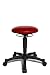 Produktbild Topstar BAL10S11 Body Balance 10, Fitnesshocker, Rollhocker, höhenverstellbar, Bezugsstoff, Bezugsstoff, rot