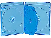 Blu-ray Soft-Hüllen blau-transparent im 10er-Pack für je 4 Discs - 3