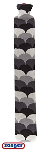 Preisvergleich Produktbild 2,5 Liter LONGI Gummi-Wärmflasche - Design Bogen