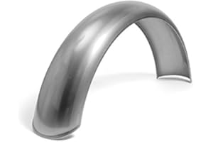 DOCK66 MOTORCYCLE PARTS Garde-boue Fender universel 145 mm x 695 mm pour moto, chopper, bobber Custom Bike, tracteur, etc. Roue arrière avant
