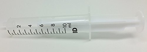 10ml Sterile Disposable Plastic Hypodermic Syringe (Pack of 10)