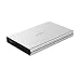 Produktbild QICENT [ Festplatte Externes Gehäuse Ultra Slim Festplattengehäuse USB TYP C Festplatte case 2.5" Zoll SATA Aluminium für 7mm 9,5mm Dicke HDD und SSD Silber [ Werkzeugfrei & Unterstützt UASP ]