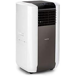 KLARSTEIN Max Breeze - Climatiseur Mobile, Puissance: 2200W, 19500 BTU/h (5,7kW), Débit d'air 661 m³/h Max, 62-65dB, Minuterie, 4 Modes, Ecran Tactile, Télécommande, Classe A, Blanc et Noir