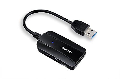 [USB3.0] Saicoo® USB 3.0 4 Slots 11 in 1 Digital Memory Card Reader / Writer, mit einem 13CM flexible USB-Cord-und Dual-SD-und Micro-SD-Steckplätze für SDXC, UHS-I SD, SDHC, SD, Micro SDXC, Micro SDHC, Micro SD, MMC - 2