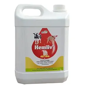 REFIT ANIMAL CARE Iron Liver Tonic for Cow, Pig, Poultry & Farm Animals, 5 LTR, Hemliv +