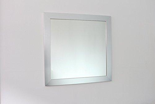 Spiegel Wandspiegel Badspiegel Flurspiegel Garderobenspiegel – Über 200 Größen – Novara Silber 7,0 – Größe des Spiegelglases 60 x 80 – Wunschmaße auf Anfrage – Modern - 2