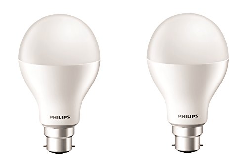Philips 17-Watt LED Bulb (Pack of 2, Cool Day Light)