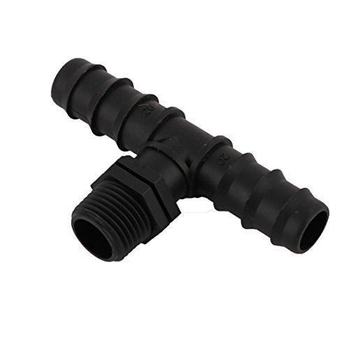 sourcingmap® 2Stk T Form Stacheldraht Rohr Verbinder Kupplung 1/2 BSP Außer Gewinde bis 20mm - 2