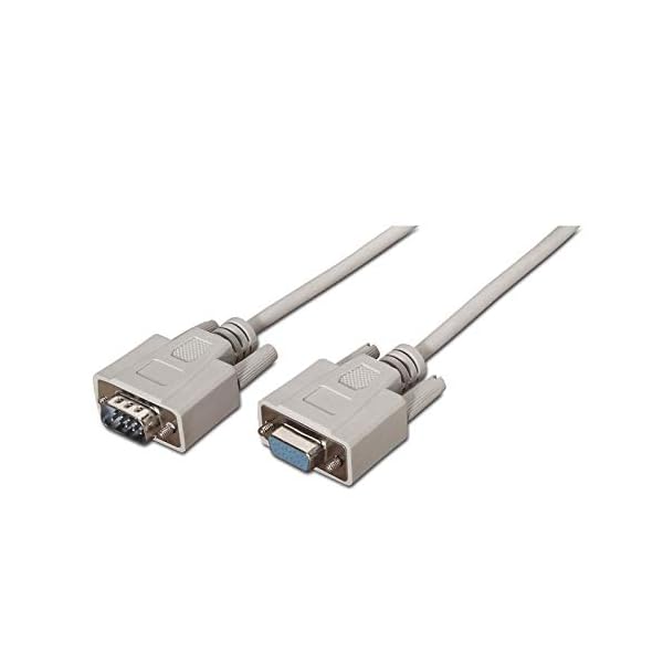 NANOCABLE 10.14.0203 - Cable Serie RS232 de Impresora y comunicaciones, DB9/M-DB9/H, Macho-Hembra, Beige, 3mts - Image 5