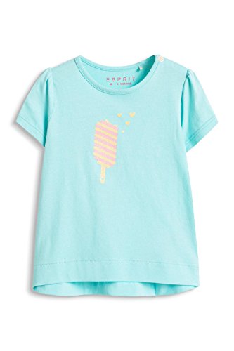 ESPRIT Baby-Girls Eis T-Shirt, Blue (Turquoise), 6 Months (Manufacturer Size:68)