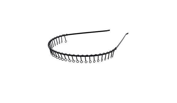 Slb Works Brand New Black Mens Alice Band Metal Toothed Sports