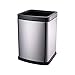 Produktbild Tintin Cuboid Edelstahl-Abfalleimer unsichtbare Beutel Mülleimer Mülleimer Mülleimer mit Inneneimer KF1-15L Silber