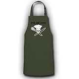 Feldkoch Totenschädel Bundeswehr Militär Luftwaffe Marine Gulaschkanone - Kochschürze / Grillschürze #13152