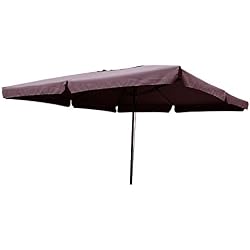 Concept-Usine 1494.0 Aragon Parasol Carré Chocolat 4 x 4 m