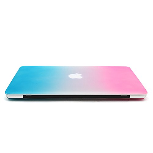 Macbook Pro 13 Retina Hülle,TECOOL [Ultra Slim Serie] Plastik Hartschale Schutzhülle Snap Case und Silicon Tastatur Abdeckung für Apple MacBook Pro 13,3 Zoll – Regenbogen - 8