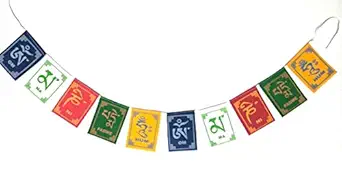 Tibetan Flag for Bike Decoration Small Buddhist Prayer Flag Ladakh Motorbike Velvet Accessories D?cor Items for Cycle