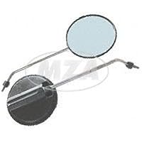 Rückblickspiegel-Set-2 Stück, 120 mm , Gewinde M 8, Spiegelarm Edelstahl, rechts u. links verwendbar
