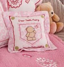 Forever Friends by izziwotnot 'beautiful' Tooth Fairy Cushion - Pink