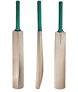 Ibazar Plain Kashmiri Willow Cricket Bat for Leather Ball | Full Size for 15+ Year Boy