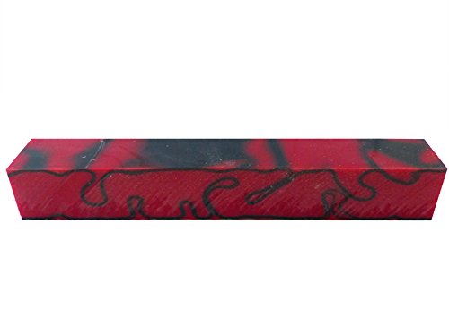 Kirinite Red Devil Abstract Kirinite Acrylic Pen Blank - 150x20x20mm (6x3/4x3/4)
