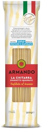 ARMANDO La Chitarra, Lo Spaghetto Quadrato, Pasta di Semola, 21x500g