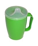 Dr. Junghans Medical 29014 Einnehmebecher mit Griff, grün, Deckel 4 mm