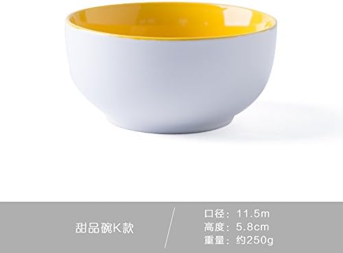 Parendory Small Bowl Ceramic Tableware, Dessert Bowl, Ceramic Bowl, Domestic Rice Bowl,Dessert Bowl K