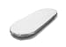 Baby Fully Breathable Value Oval Mattresses for Moses Basket & Pram (67 x 30 cm)