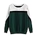 Produktbild togel Frauen Long Sleeve Lässige Stitching Sweatshirt Pullover Top Bluse Kapuzenpullover Damen Weihnachtspullover Strickjacke Hoodie Sweatshirt übergroße Pullover Rollkragenpullover
