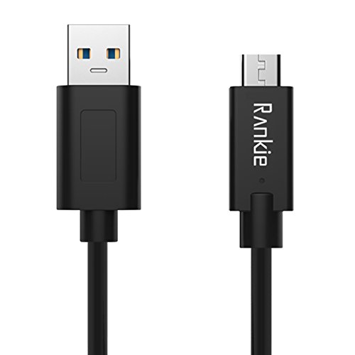 USB C Kabel, Rankie 1m USB 3.0 Type C auf USB 3.0 Type A Kabel für Apple Neue MacBook ,OnePlus 2, Nokia N1 Tablet, Nexus 6P/5X und Andere Type C Unterstützte Geräte (Schwarz) - R1201