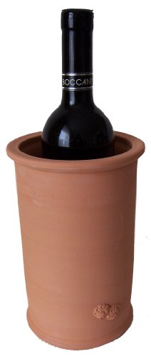 Töpferei Annett Fischer WKÜ1 Weinkühler terracotta Weinkühler Keramik handgetöpfert Höhe 21 cm Durchmesser 13 cm Volumen 1,4 l - 3