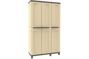 Jobgar Armoire en résine 3 portes, modèle Sahara, 181 x 102 x 39 cm