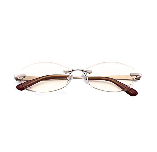 Preisvergleich Produktbild HYXSHLHJ Lesebrille Mode Diamantbesatz Harz Lesebrille weibliche Anti-Blaulicht Anti-Strahlung weitsichtig ultraleichte rahmenlose Anti-Müdigkeit alte Brille