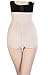 Bigood Women Sheer Mesh Boyshort High Waist Underpants Apricot XXL Waist 80-86cm