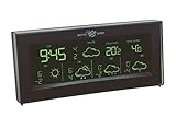 Lieferumfang: Zum Lieferumfang gehört die Basisstation, ein Aussensender bzw. Temperatursensor (kabellos), Netzadapter und eine Bedienungsanleitung