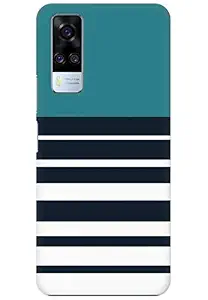 Coberta Printed Back Cover for Vivo Y51A / Vivo Y51 2021 / Vivo Y31 Back Cover Case - Modern Stripes Design