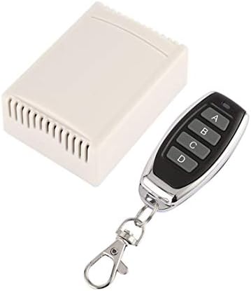 Swiftswan 433MHz Universal Wireless Remote Control Switch AC 12V 4CH Receiver Module with 4-key Remote Controller for Security Alarm