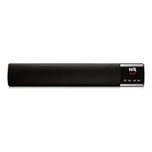 FLiX (Beetel) Mini Soundbar Wireless 10W Bluetoothv5.0 Speaker,Portable with Studio Quality Sound,Powerful Bass,Dual Drivers,inBuilt Mic with AUX,USB,FM Radio and SD Card, Black (Black)(XBS-W102)