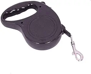 PetCeptual Retractable Dog Leash (16.5 FT) for Small Medium Dogs and Puppy - Black