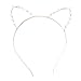 Lovely Lady Girls Cat Ears Pearl Rhinestone Headband Hairband Party Masquerade Fancy Dress Accessories