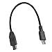 Produktbild LouiseEvel215 20 cm Micro-USB-zu-Mini-USB-OTG-Kabel Stecker-zu-Stecker-Konverter-Adapter Datenaufladung Mini-5-poliges USB-Verlängerungskabel