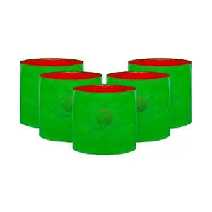 PLANT CARE HDPE Gardening Grow Bag, Nursery Cover Green Bags, Indoor & Outdoor Grow Containers for Vegetables Fruits Flowers.-Pack of 5 (15 in X 12 in)