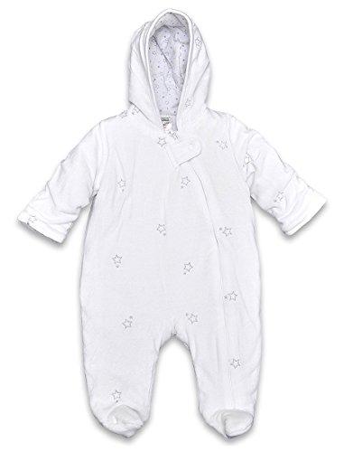 Baby Boys Star Print Snowsuit Hooded Pramsuit Coat sizes from Newborn to 6 Months