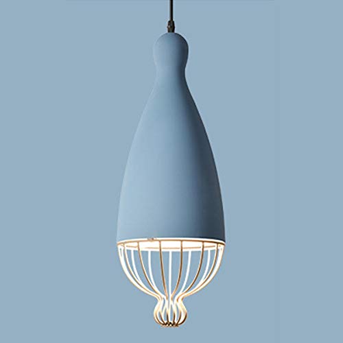 Preisvergleich Produktbild GOLDT1 Macarons Bird Cage Chandelier Wohnzimmer Restaurant Cafe Kreative Lampen Moderne Kronleuchter Leuchte Anhänger Deckenleuchte mit Highlights (Farbe : Blue)