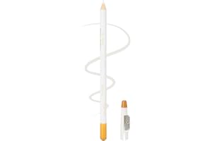 JENNGAOO Crayon Blanc Cheveux, Crayon Barber Contour Homme avec Taille Intégré Stylo de Précision pour Contour Rasage, Barbe et Cheveux Résistant à l'Eau