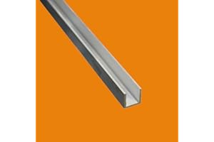 LE ROI DU FER - Profilé aluminium U 6060 brut - 3 metres, Dimension - 30 x 30 x 30 mm, Epaisseur 3 mm