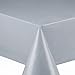 Produktbild Wachstuch Breite 100 cm Länge wählbar - Glatt UNI Grau Silber Lack - Größe ECKIG 100 x 60 bzw. 60x100 cm abwaschbare Tischdecke