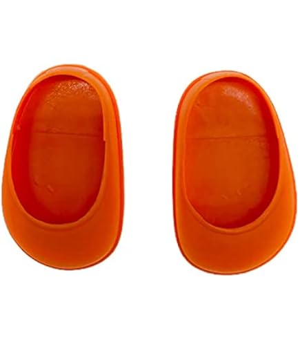 Folk Artesanía Par Zapatos Lazo Goma Muñecas. Ideales Para Muñeca Clásica De 15 Cm. De Pierna Recta, Medidas 3 X 1.8 Cm. En Colores A Elegir. Fabricado En España (Negro