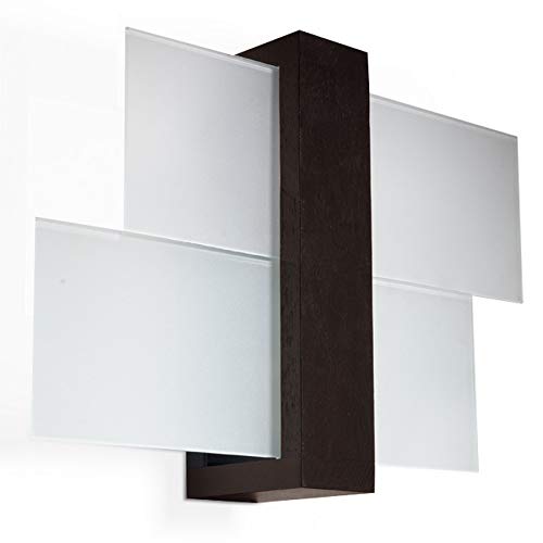 Sollux Lighting FENIKS 1 - Lampada da parete in legno wengé